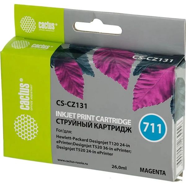 Картридж для принтера и МФУ Cactus CS-CZ131 пурпурный №711