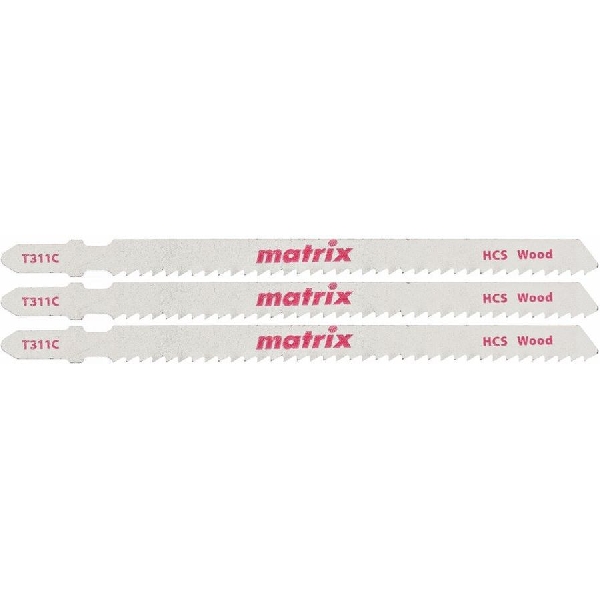 Пилка для электролобзика Matrix 78220 по дереву, T311C 3 шт.